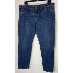 Kut From The Kloth Women’s Catherine Boyfriend Cotton Jeans Blue Size 16